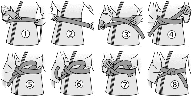 How to tie your Karate Belt (Obi)
